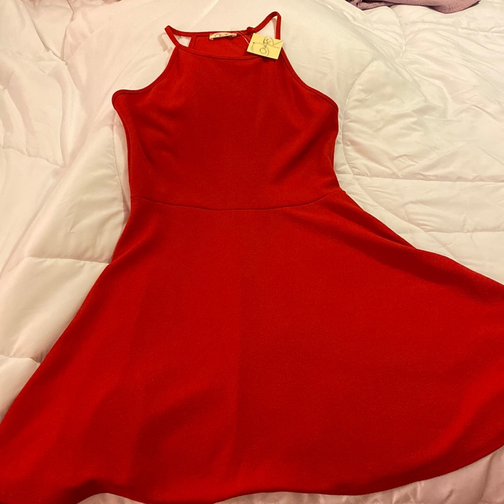 Woman’s red dress new never worn
